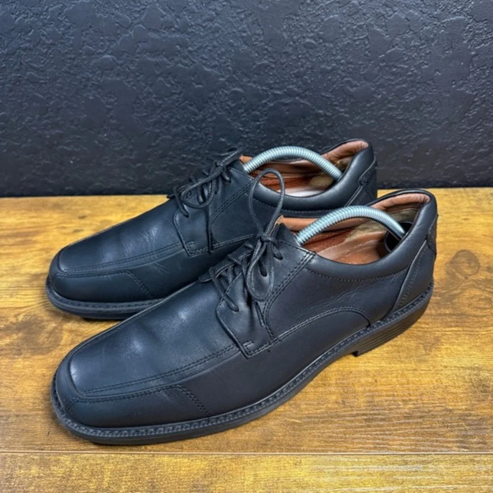 Johnston & Murphy XC4 20-7085 Black‎ Leather Waterproof Bicycle Toe Mens 9.5M